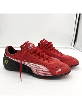PUMA Ferrari Racing Speed Cat Super Lite Shoes 304377-01 Red Women Size 7 Tech